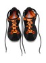Detail View - Click To Enlarge - ALAÏA - Suede Nylon Ballet Sneakers