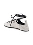  - ALAÏA - Fold Laced Leather Flats