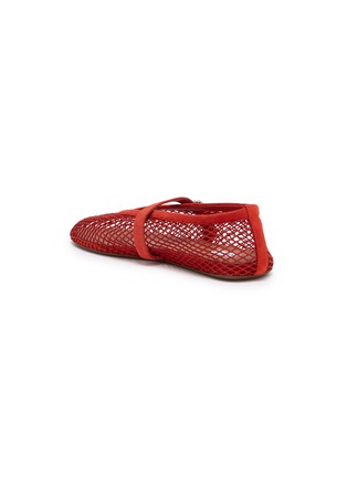  - ALAÏA - La Ballerine Suede Mesh Mary Jane Flats