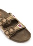 Detail View - Click To Enlarge - BAZISZT SHOES - Floral Embroidered Suede Leather Sandals