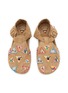 Detail View - Click To Enlarge - BAZISZT SHOES - Pitti Embroidered Suede Clogs