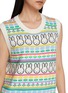  - CHINTI & PARKER - X Miffy Fair Isle Knit Tank Top