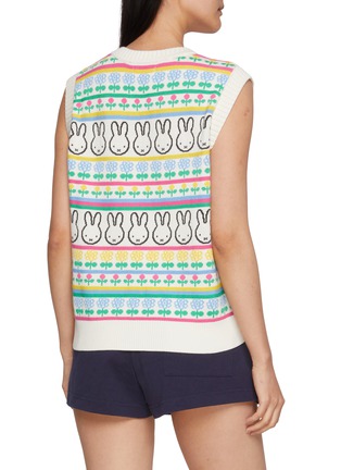 Back View - Click To Enlarge - CHINTI & PARKER - X Miffy Fair Isle Knit Tank Top