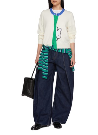 Figure View - Click To Enlarge - CHINTI & PARKER - X Miffy Peek Placket Cardigan