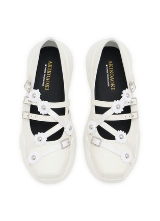Detail View - Click To Enlarge - AKIKOAOKI - Floral Platformed Leather Mary Jane