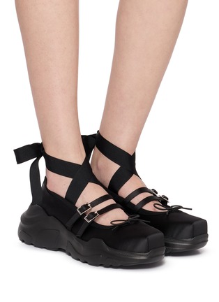 Figure View - Click To Enlarge - AKIKOAOKI - Giselle Platform Lace Up Women's Sneakers