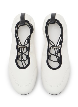 Detail View - Click To Enlarge - PEDDER RED - Rae Leather Ballerina Flats