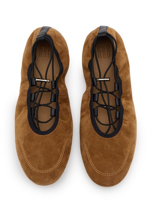 Detail View - Click To Enlarge - PEDDER RED - Rae Suede Ballerina Flats