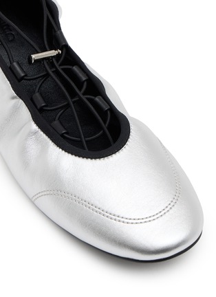 Detail View - Click To Enlarge - PEDDER RED - Rae Leather Ballerina Flats