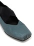 Detail View - Click To Enlarge - UMA WANG - Crisscross Elastic Band Leather Ballerina Pumps