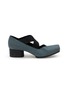 UMA WANG 45 Crisscross Elastic Band Leather Ballerina Pumps
