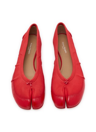 Detail View - Click To Enlarge - MAISON MARGIELA - Tabi Leather Ballerina Flats