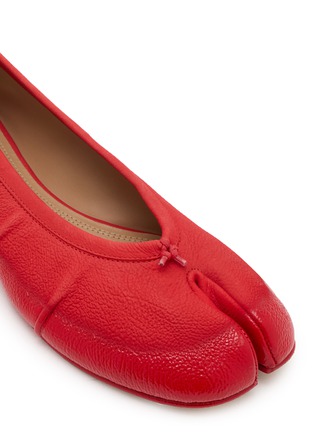 Detail View - Click To Enlarge - MAISON MARGIELA - Tabi Leather Ballerina Flats