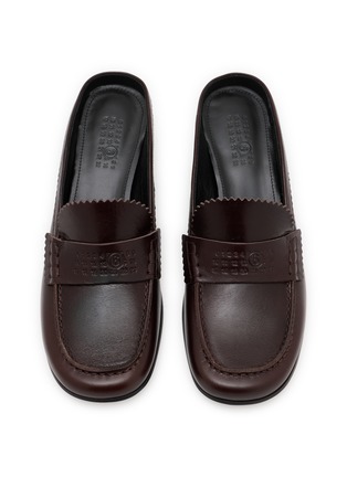 Detail View - Click To Enlarge - MM6 MAISON MARGIELA - 25 Leather Loafer Pumps