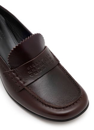 Detail View - Click To Enlarge - MM6 MAISON MARGIELA - 25 Leather Loafer Pumps