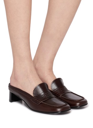 Figure View - Click To Enlarge - MM6 MAISON MARGIELA - 25 Leather Loafer Pumps