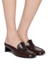 Figure View - Click To Enlarge - MM6 MAISON MARGIELA - 25 Leather Loafer Pumps