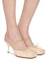 Figure View - Click To Enlarge - MM6 MAISON MARGIELA - 80 Square Toe Suede Ballerina Mules