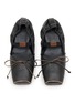 Detail View - Click To Enlarge - MM6 MAISON MARGIELA - Square Toe Leather Ballerina Flats