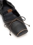 Detail View - Click To Enlarge - MM6 MAISON MARGIELA - Square Toe Leather Ballerina Flats