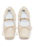 Detail View - Click To Enlarge - MM6 MAISON MARGIELA - Square Toe Suede Ballerina Flats