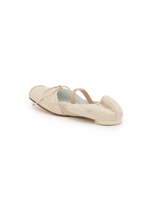  - MM6 MAISON MARGIELA - Square Toe Suede Ballerina Flats