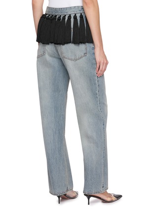 Back View - Click To Enlarge - ALAÏA - Tassel Denim Jeans