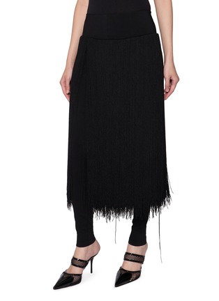 Front View - Click To Enlarge - ALAÏA - Fringed Leggings