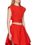 Front View - Click To Enlarge - ALAÏA - Belted Cotton Top