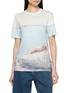 CHLOÉ Seaside Picture Print Logo Cotton Jersey T-Shirt