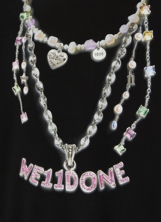  - WE11DONE - Necklace Print Sweatshirt