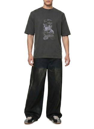 Figure View - Click To Enlarge - WE11DONE - Faded Bear Print T-Shirt