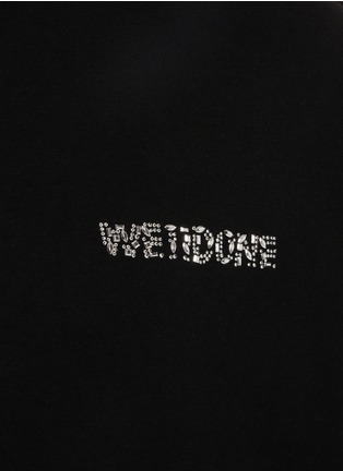  - WE11DONE - Embellished Logo Oversized T-Shirt
