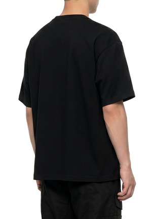 Back View - Click To Enlarge - WE11DONE - Embellished Logo Oversized T-Shirt