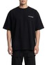 Main View - Click To Enlarge - WE11DONE - Embellished Logo Oversized T-Shirt