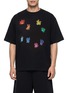 Main View - Click To Enlarge - WE11DONE - Monster Sticker T-Shirt