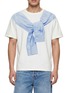Main View - Click To Enlarge - WE11DONE - Tied Shirt Print T-Shirt