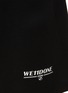  - WE11DONE - Raw Edge Logo Sweatshorts