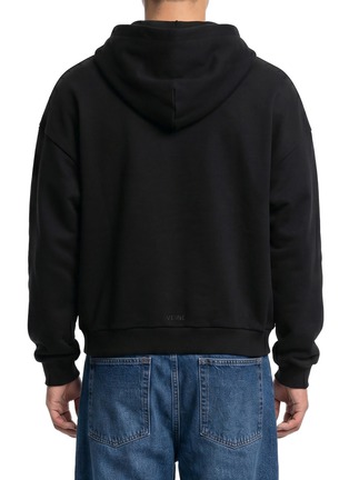 Back View - Click To Enlarge - WE11DONE - Monster Sticker Zip Up Hoodie
