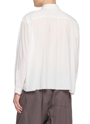 Back View - Click To Enlarge - KANEMASA PHIL - Oversized Artisan Cotton Shirt
