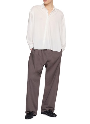 Figure View - Click To Enlarge - KANEMASA PHIL - Oversized Artisan Cotton Shirt