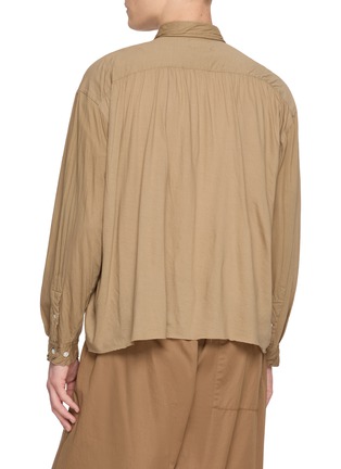 Back View - Click To Enlarge - KANEMASA PHIL - Oversized Artisan Cotton Shirt
