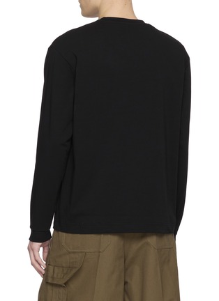 Back View - Click To Enlarge - KANEMASA PHIL - High Twist Long Sleeve Cotton T-Shirt