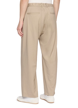 Back View - Click To Enlarge - KANEMASA PHIL - Elasticated Waist Pintuck Cotton Pants