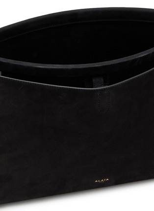 Detail View - Click To Enlarge - ALAÏA - Le Click Pocket 35 Suede Hobo Bag