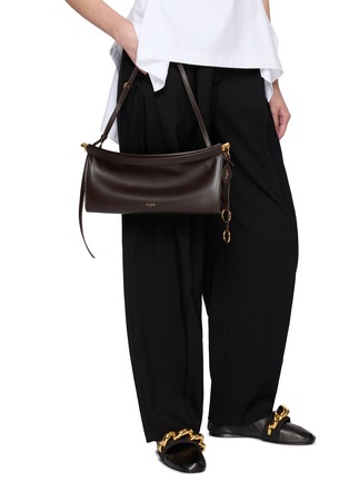 Figure View - Click To Enlarge - ALAÏA - Medium Le Click E/W Leather Hobo Bag
