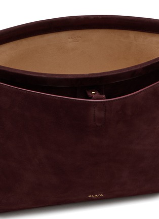 Detail View - Click To Enlarge - ALAÏA - Le Click Pocket 35 Suede Hobo Bag