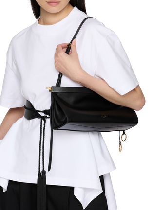 Figure View - Click To Enlarge - ALAÏA - Medium Le Click East West Leather Hobo Bag