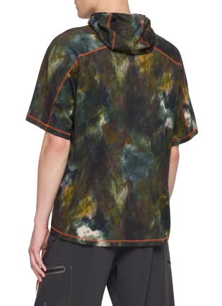 Back View - Click To Enlarge - AND WANDER - X ROA Printed Hoodie T-Shirt