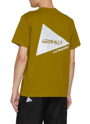 Back View - Click To Enlarge - AND WANDER - Gramicci Backprint Cotton Blend Shirt